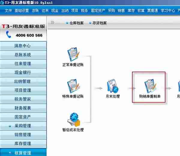 用友T3标准版采购管理模块详细操作流程